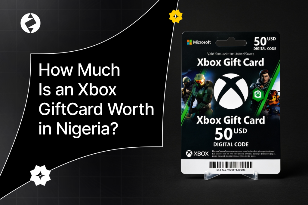 Person checking Xbox gift card rates before selling an Xbox gift card in Nigeria